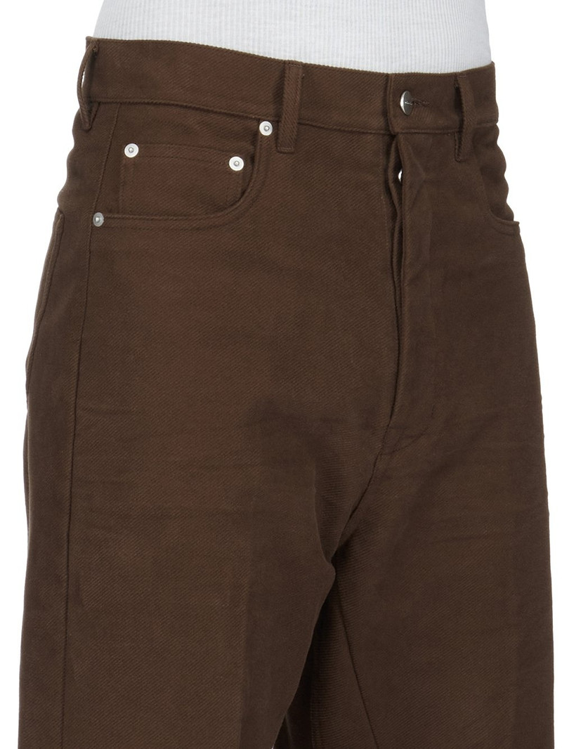 button-up organic cotton flared trousers 4