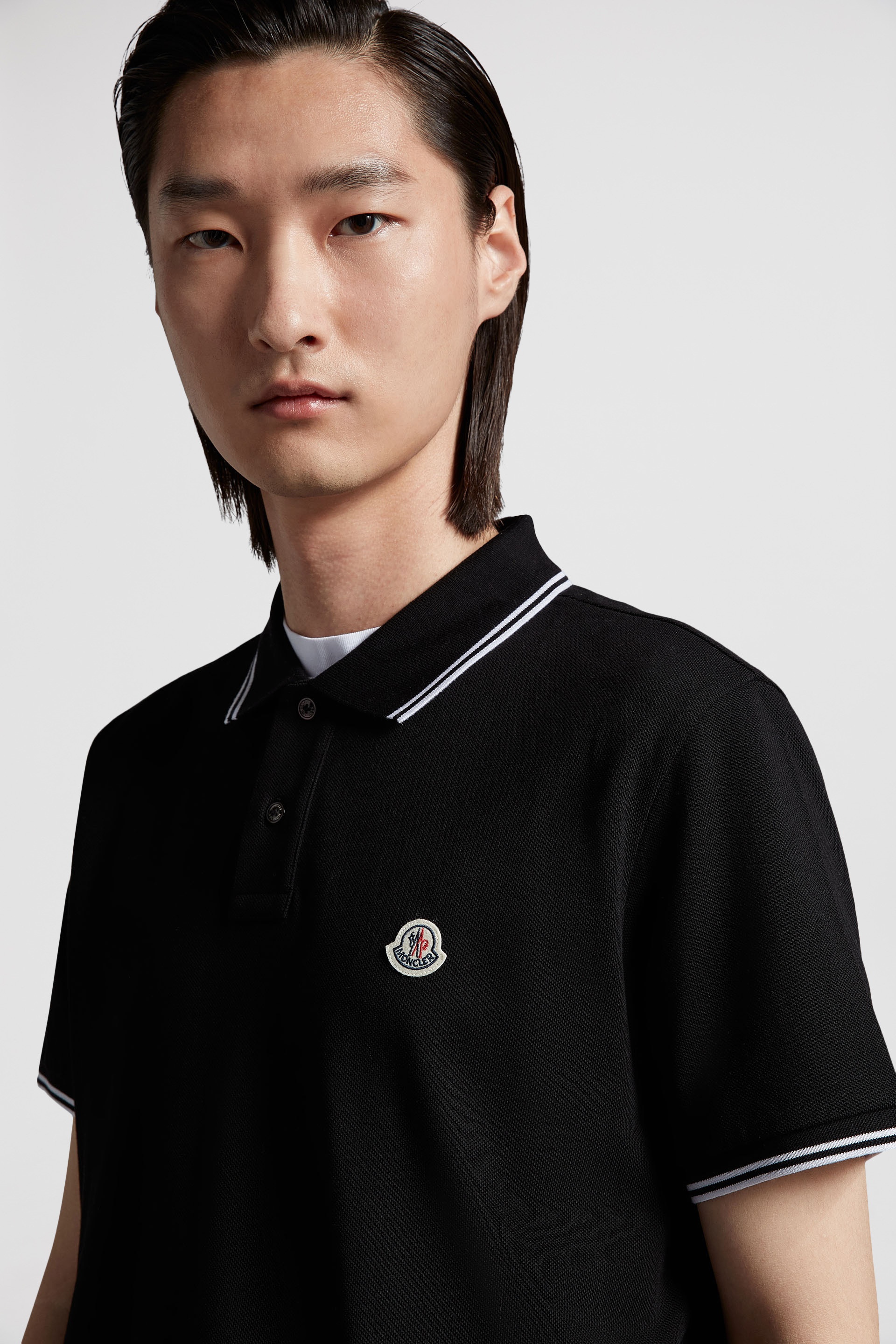 Logo Patch Cotton Polo Shirt - 4