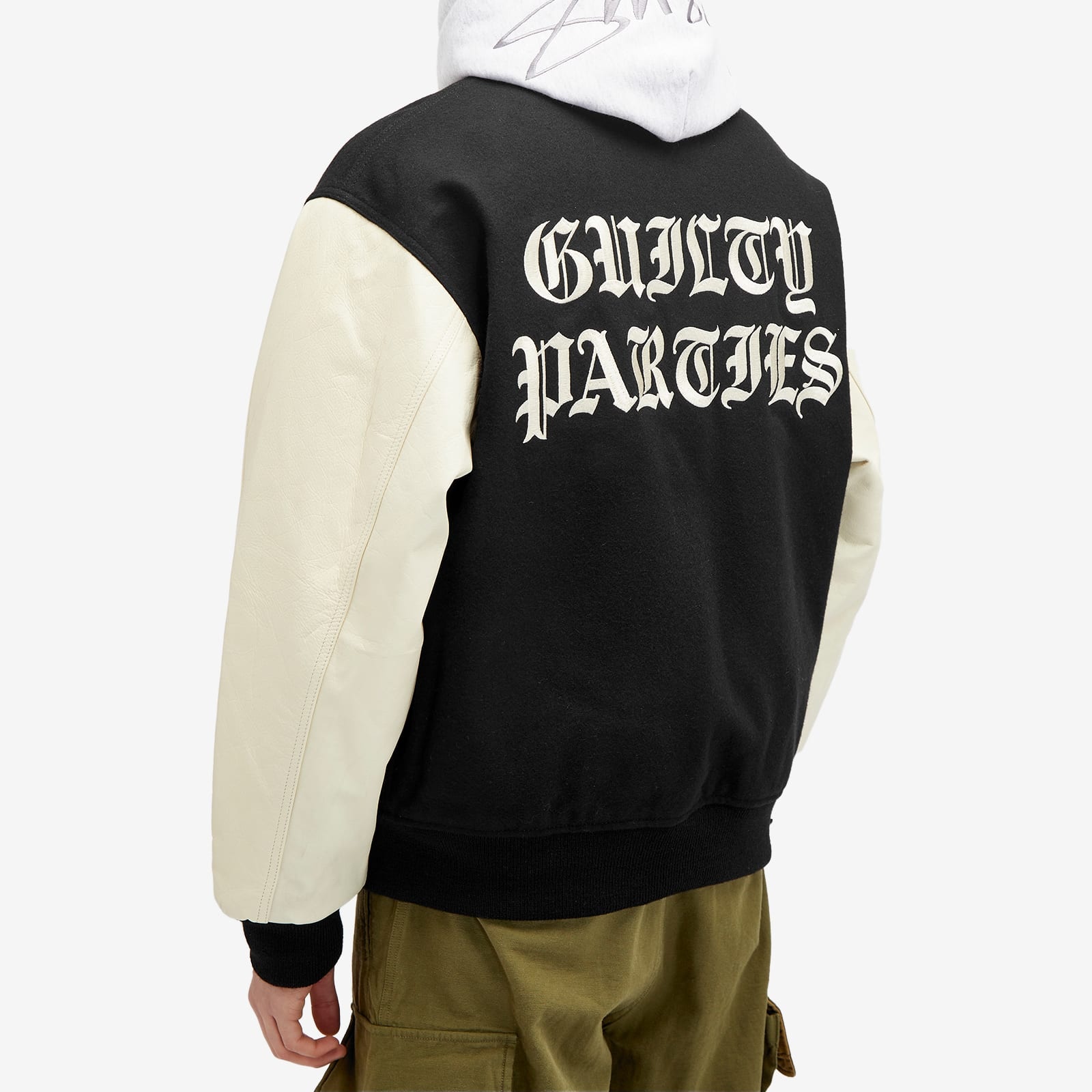 Wacko Maria Leather Varsity Jacket - 3