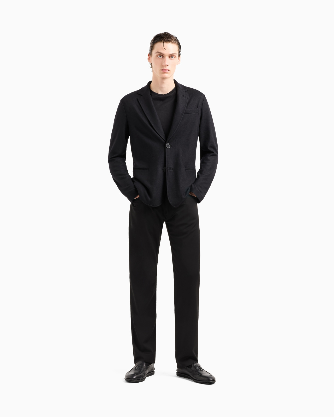 Five-pocket, regular-fit, virgin-wool trousers - 2