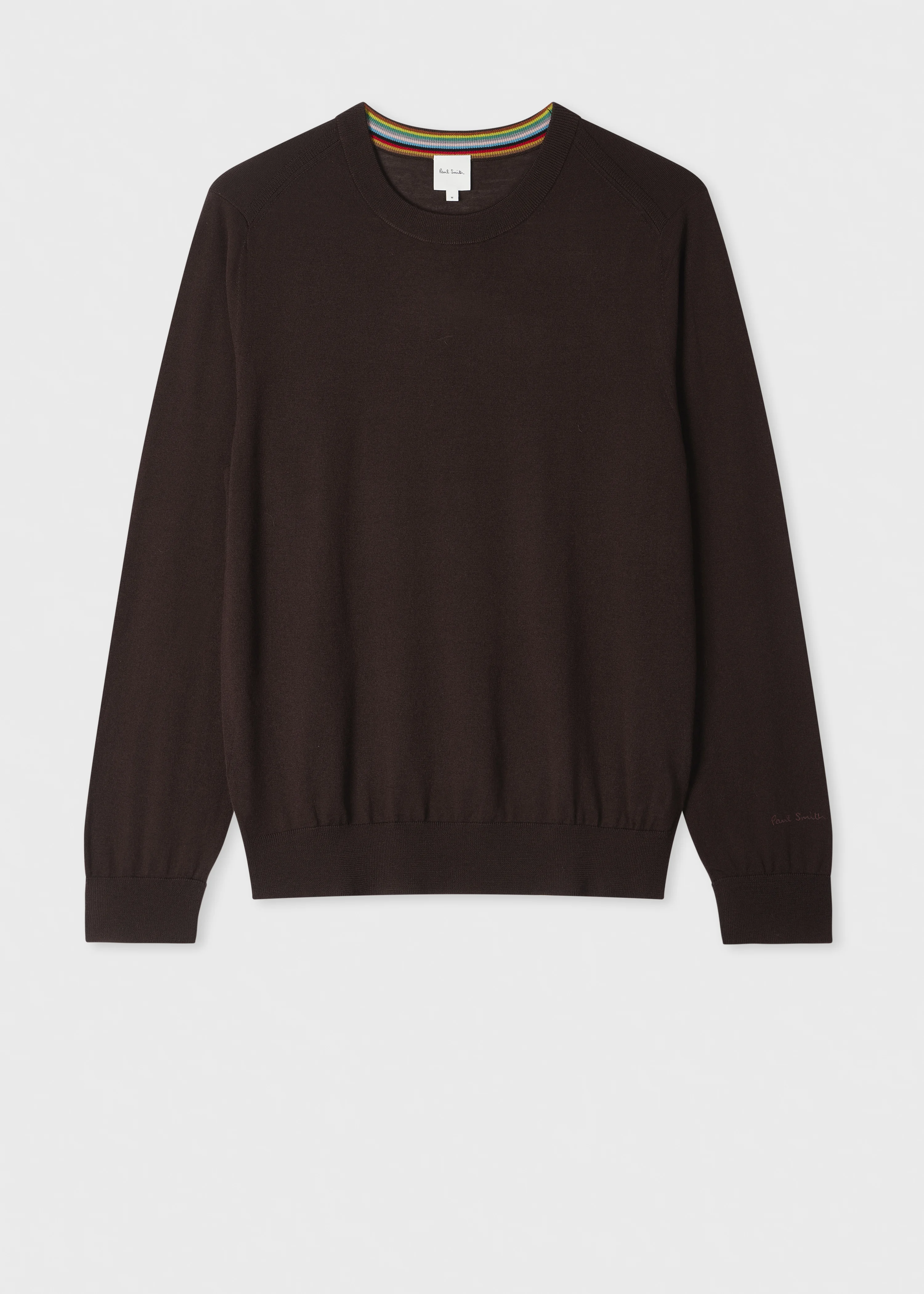 Dark Brown Merino Wool Sweater - 1