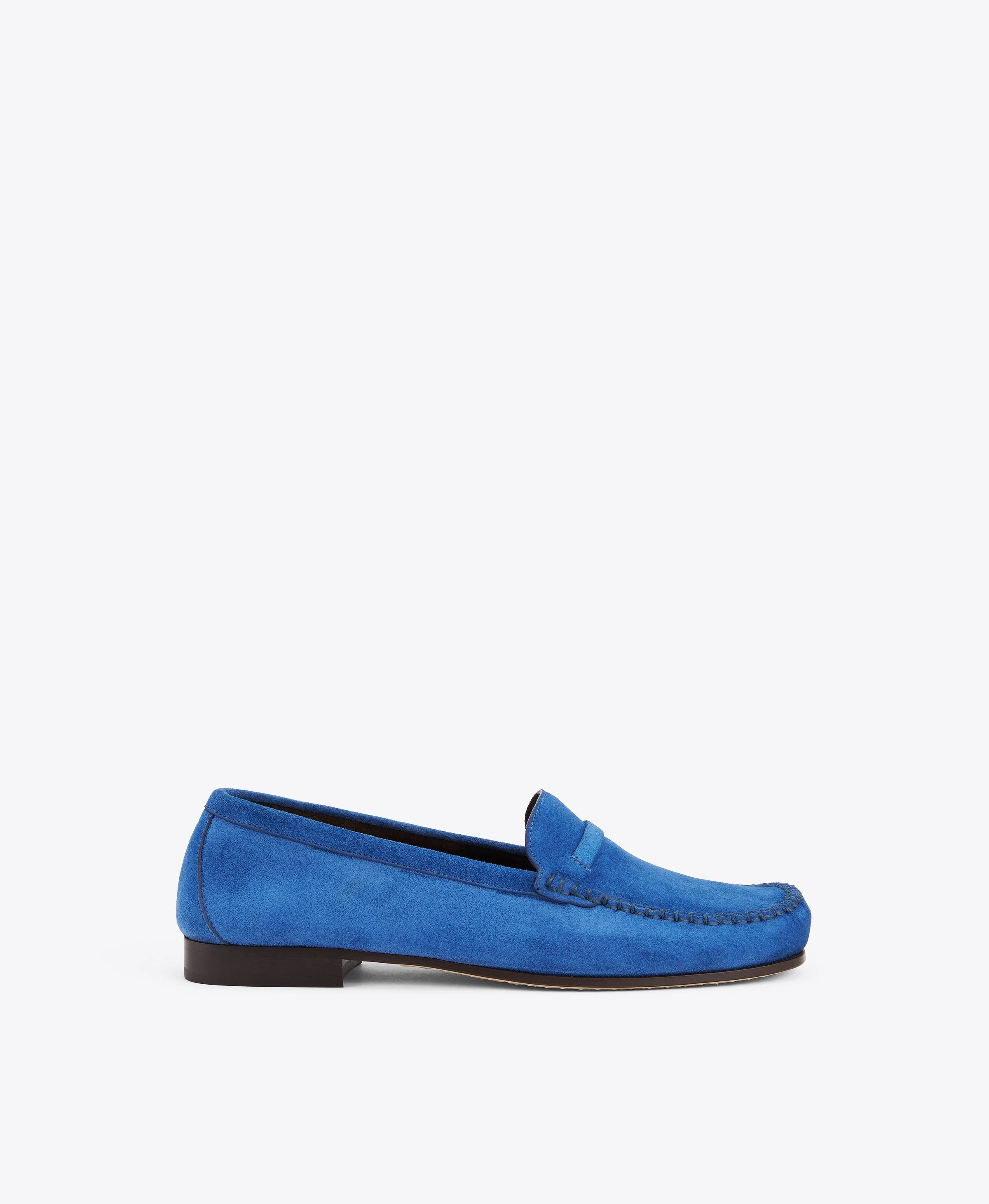 Knightsbridge Blue Suede Loafers - 1