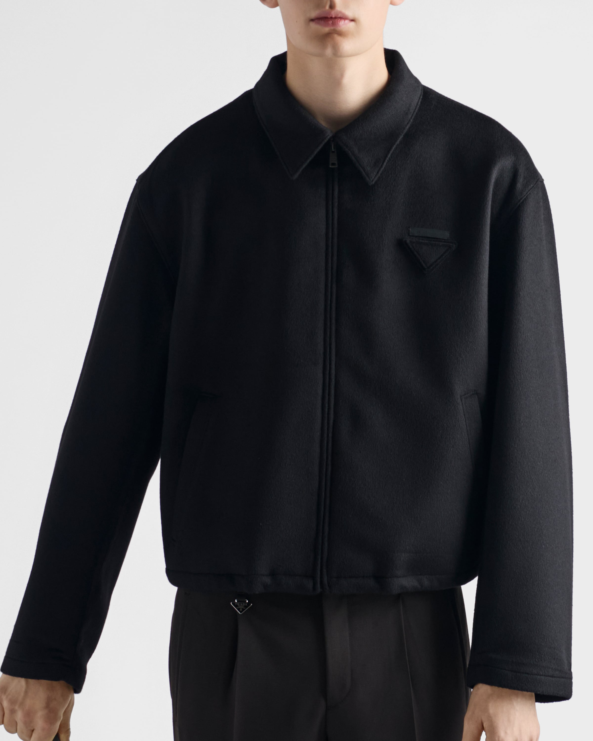 Wool and cashmere blouson jacket - 6