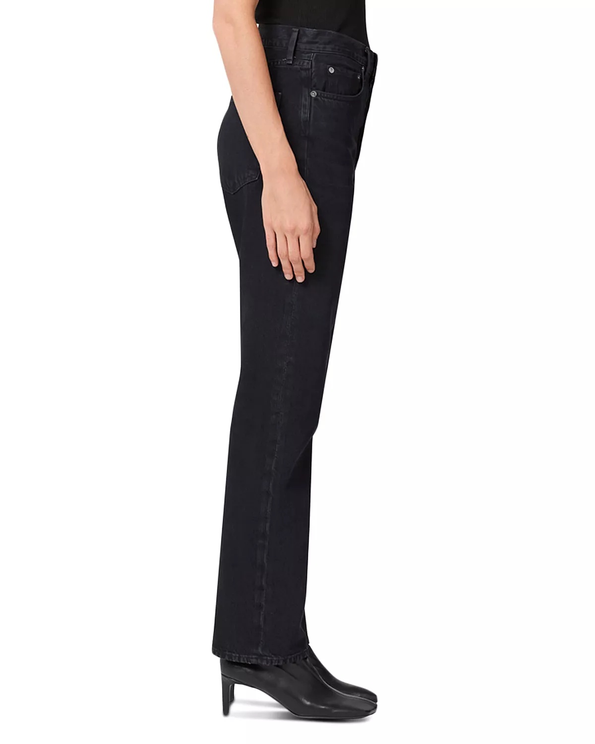 '90s Pinch Waist High Rise Straight Jeans in Crushed - 7