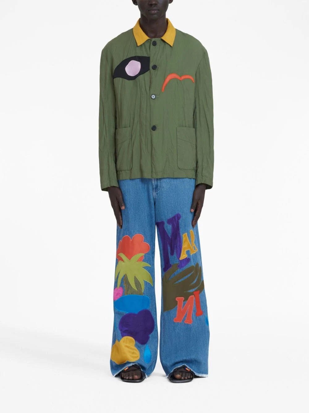 LOGO-PATCH SHIRT JACKET - 2