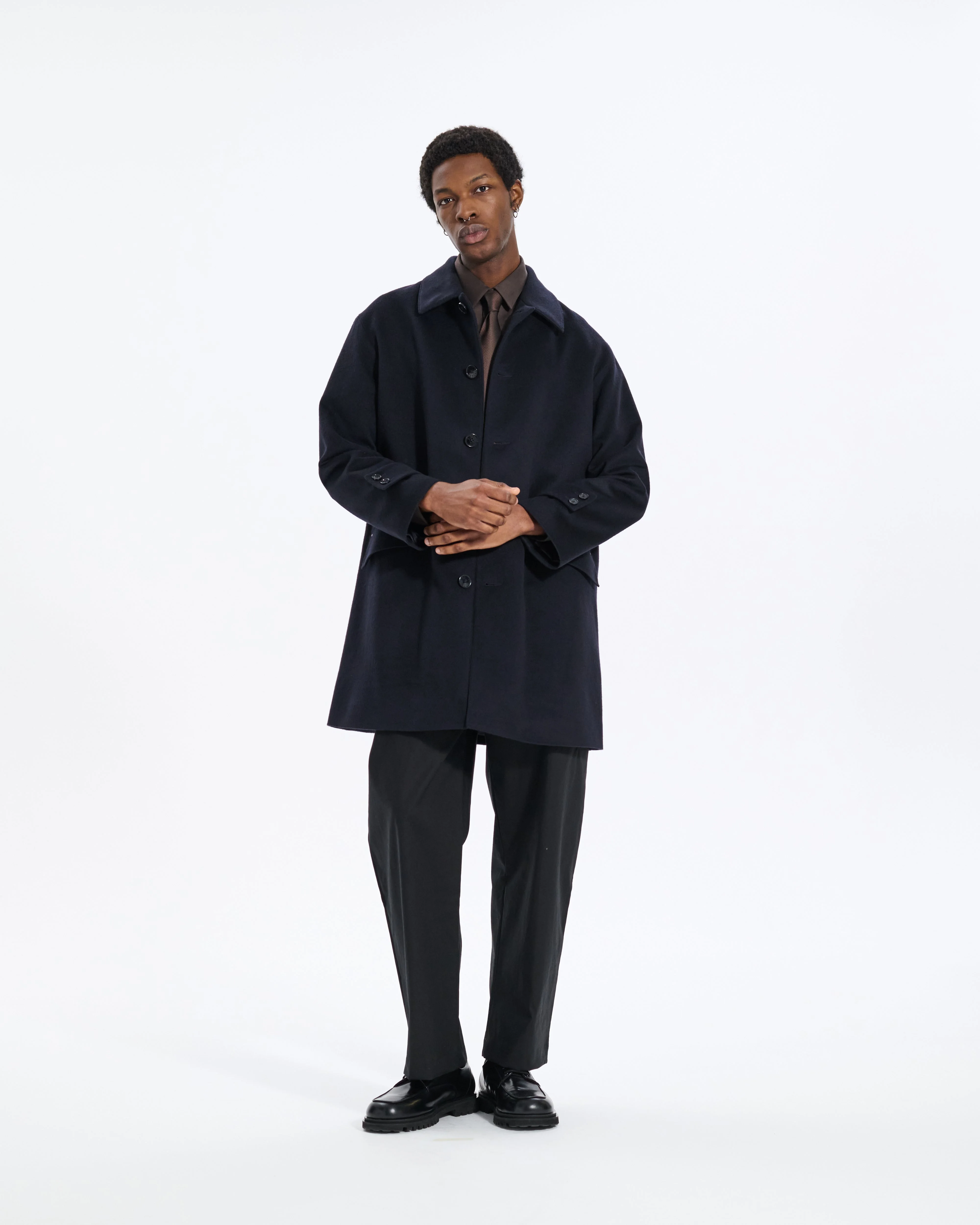Humbie Cashmere Wool Blend Coat - 1