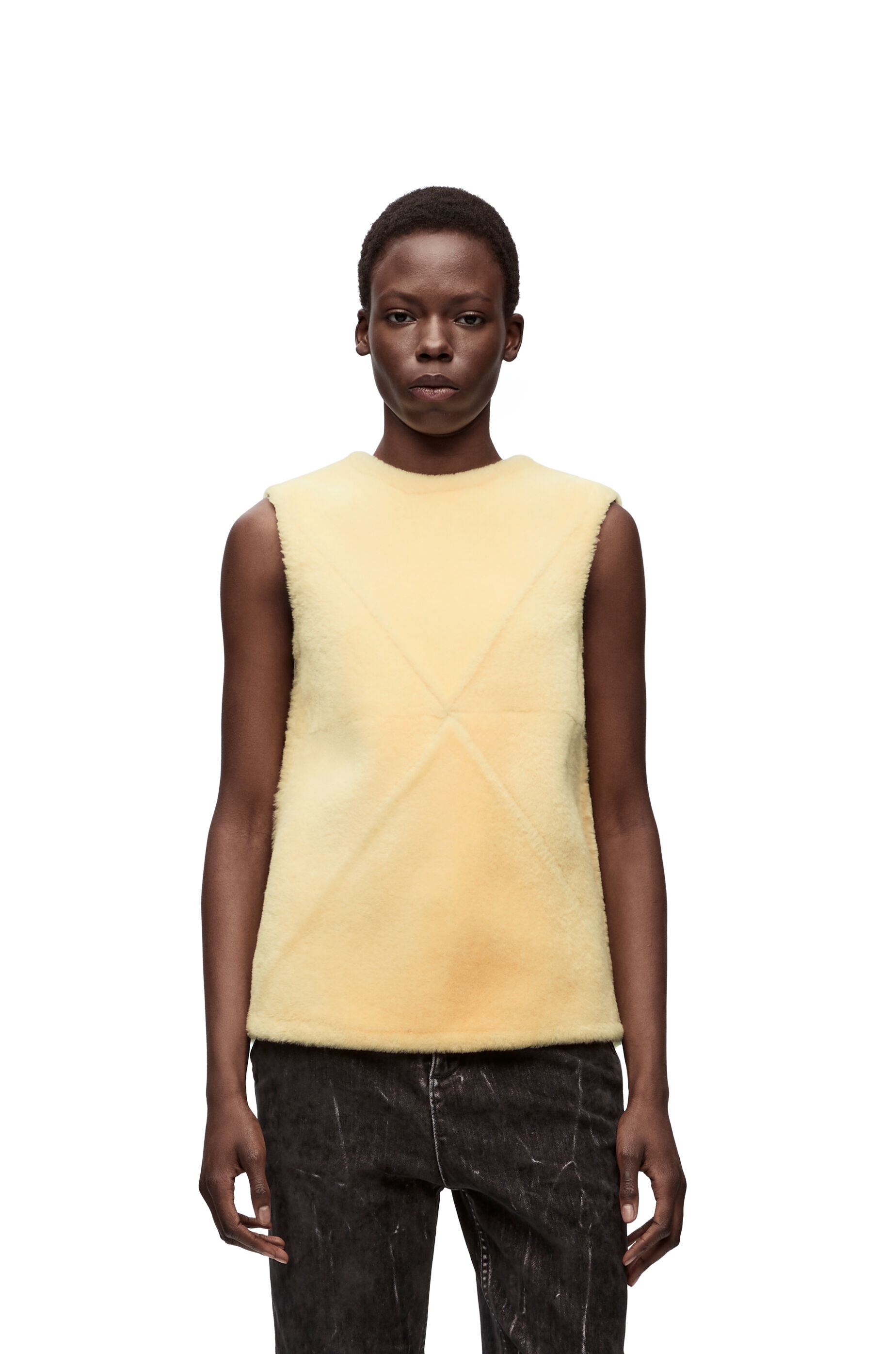 Puzzle Fold top in shearling - 3