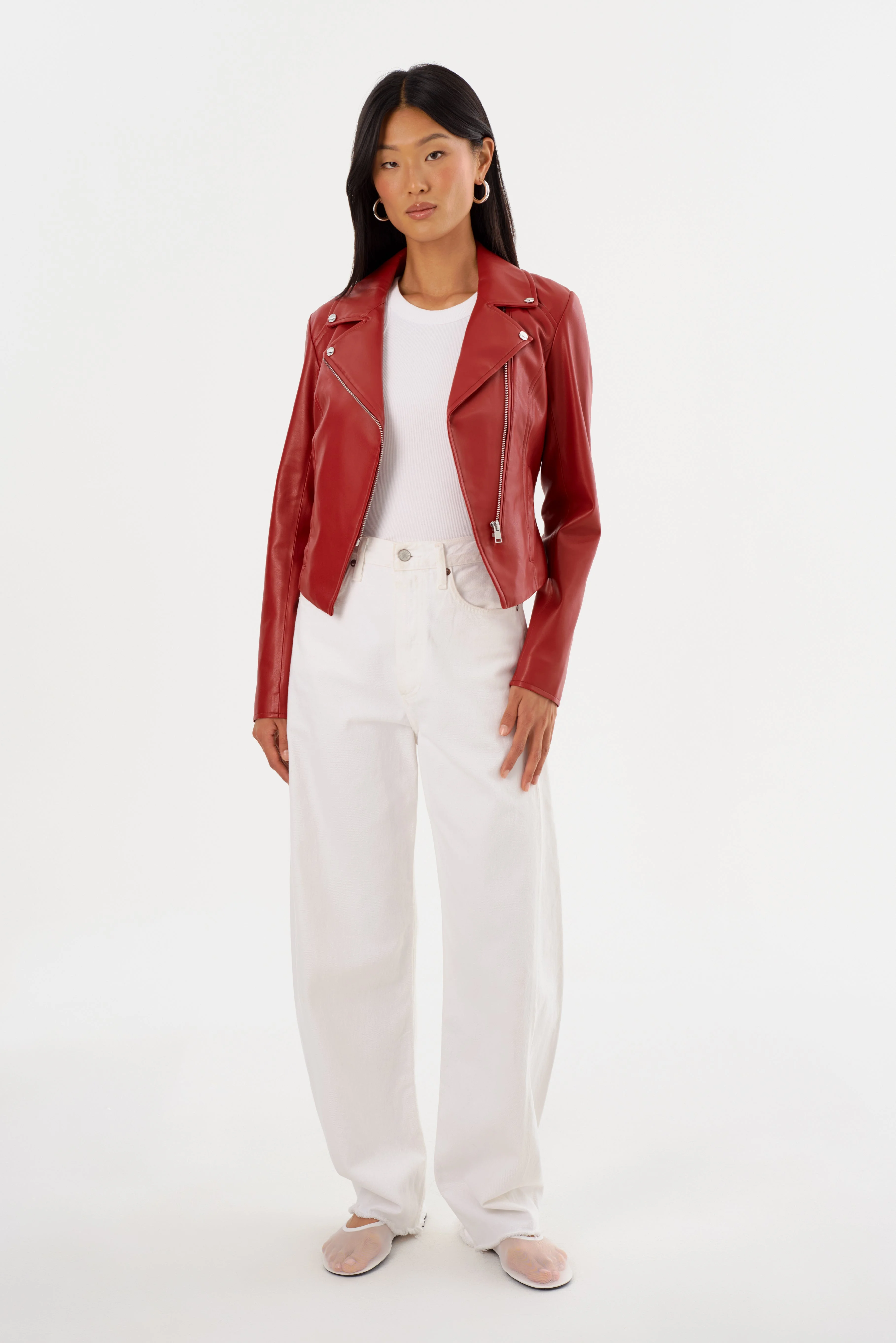 PASCALE | Fitted Faux Leather Jacket - 1