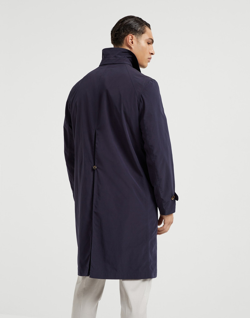 Brunello Cucinelli Water-resistant microfiber unlined trench with heat-bonded seams outlook