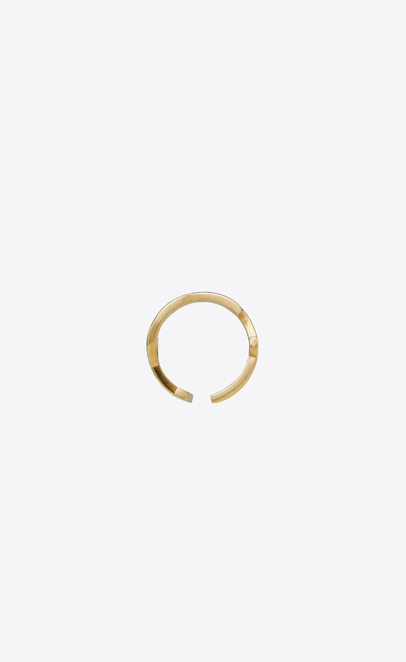 SAINT LAURENT opyum twist ring in metal outlook