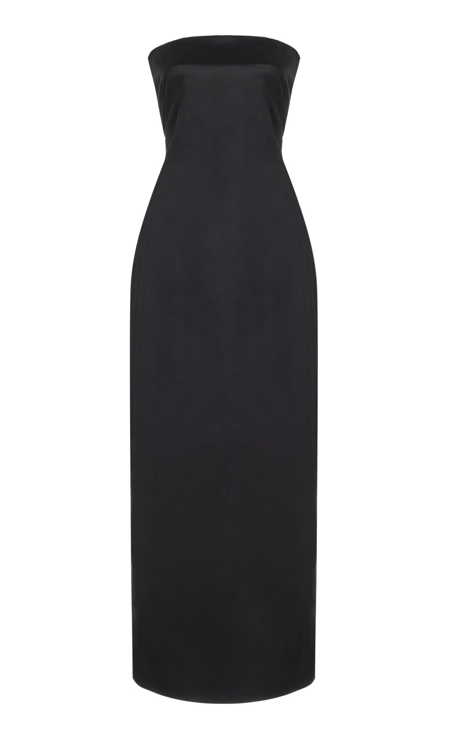 Reeta Wool Silk Midi Dress black - 1