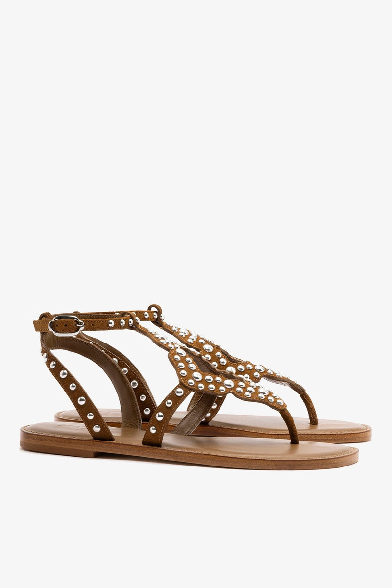 Fiorella Sandal In Russet Suede 3