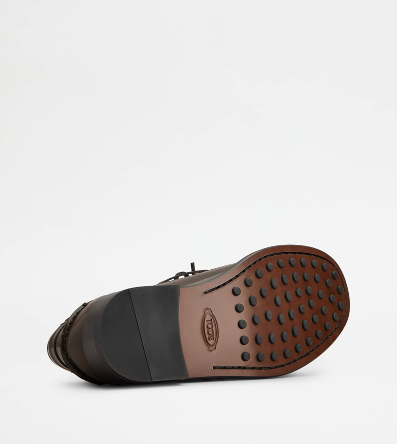 BOAT SHOES IN LEATHER - BROWN 4