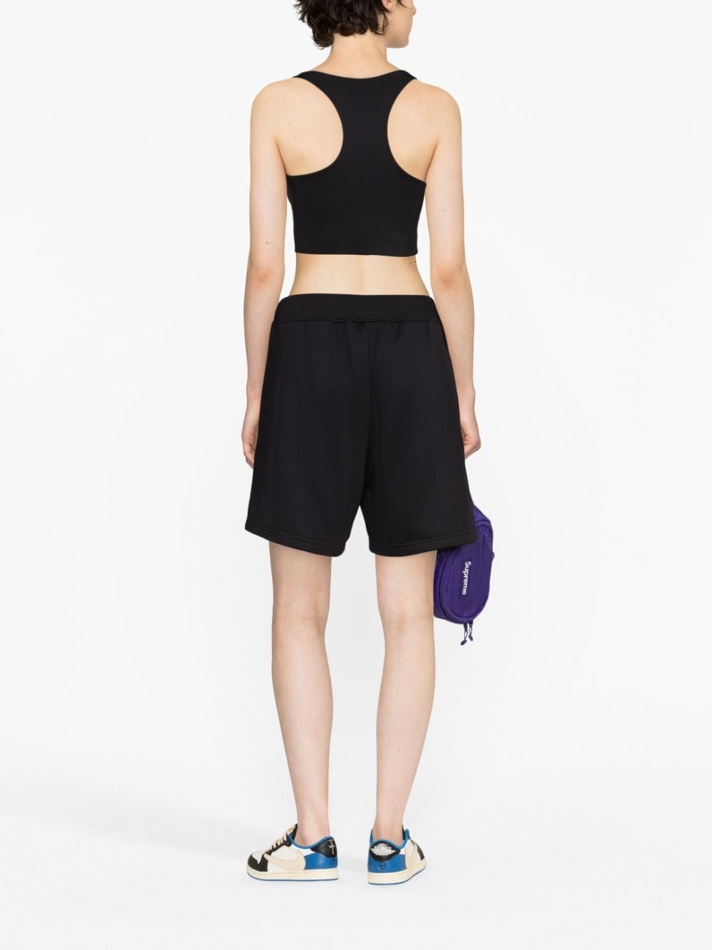 Icon-stripe drawstring shorts - 4