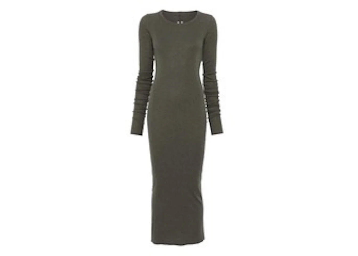 Rick Owens Abito Rib LS 25 Dress Bosco - 1