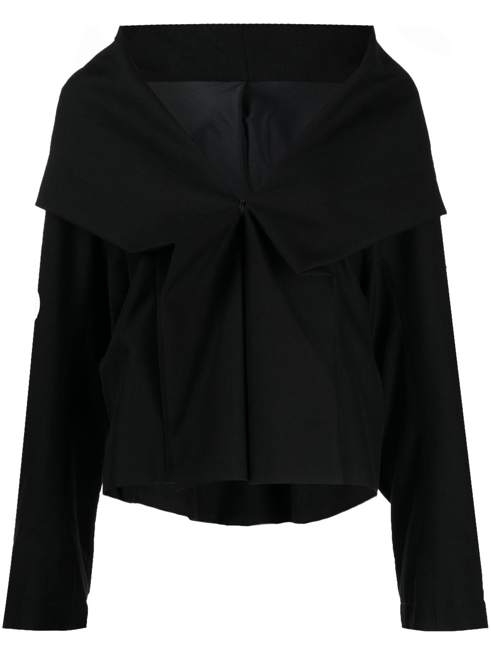 folded-panel cropped jacket - 2