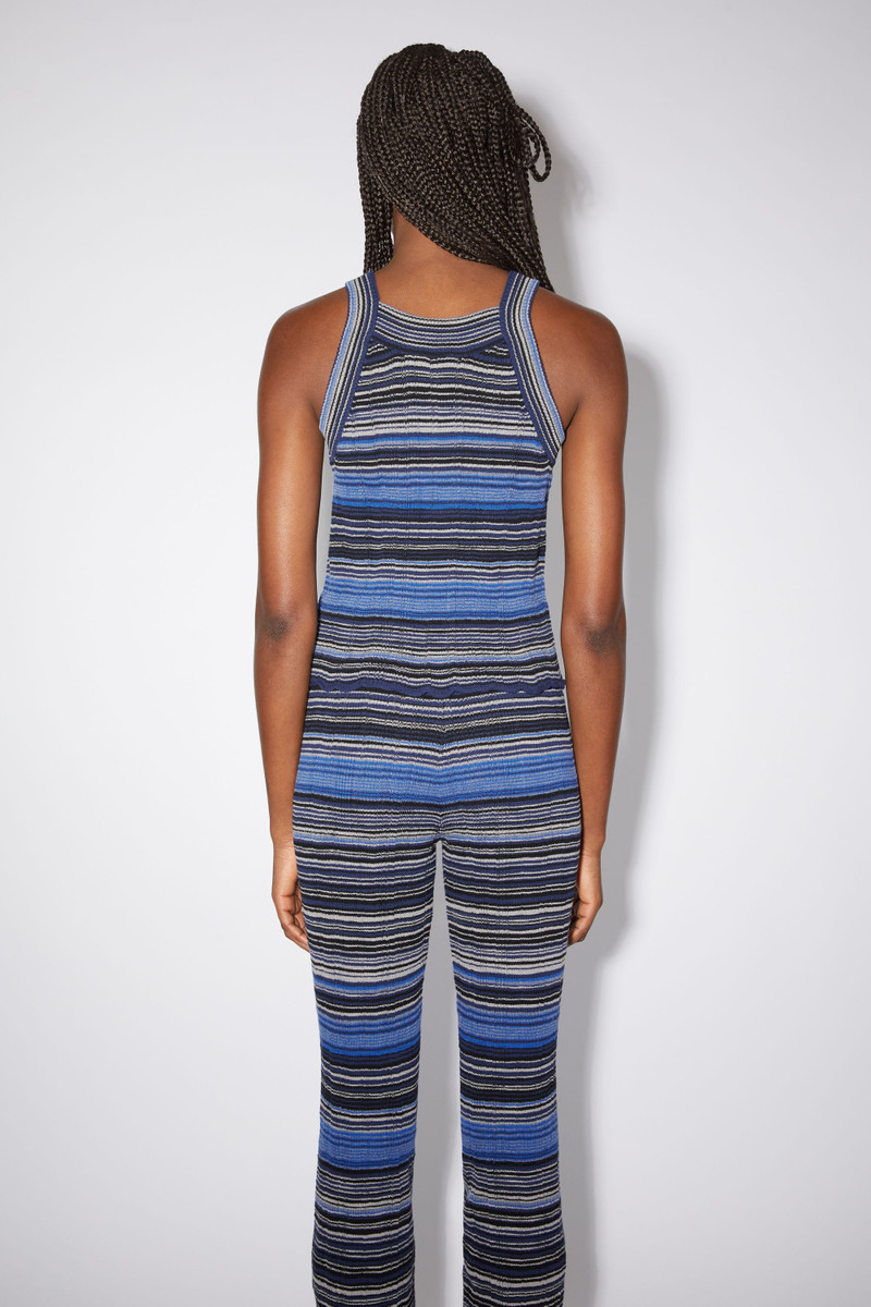 Ribbed tank top - Dark blue/multi 3