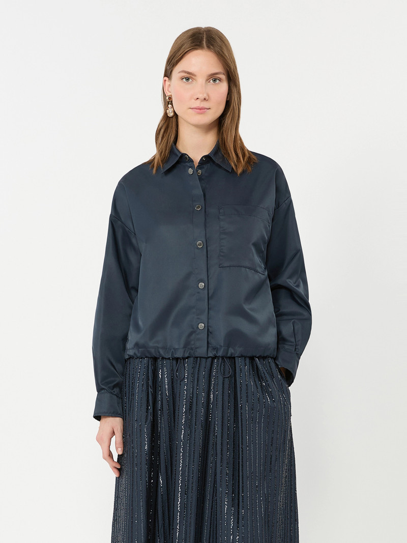 DIVA Water-repellent twill jacket - NAVY 5