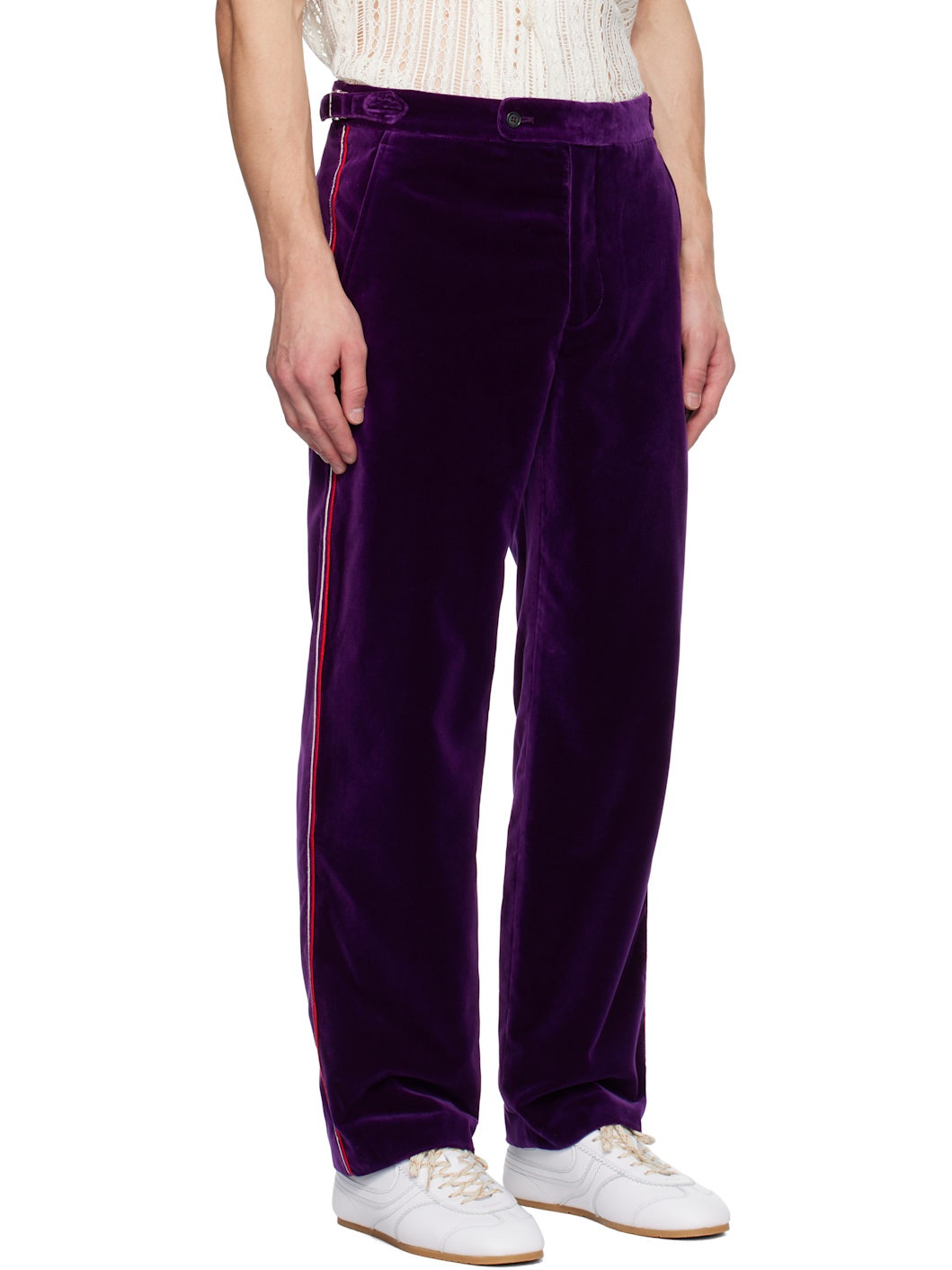 Purple Showcase Suiting Trousers - 2
