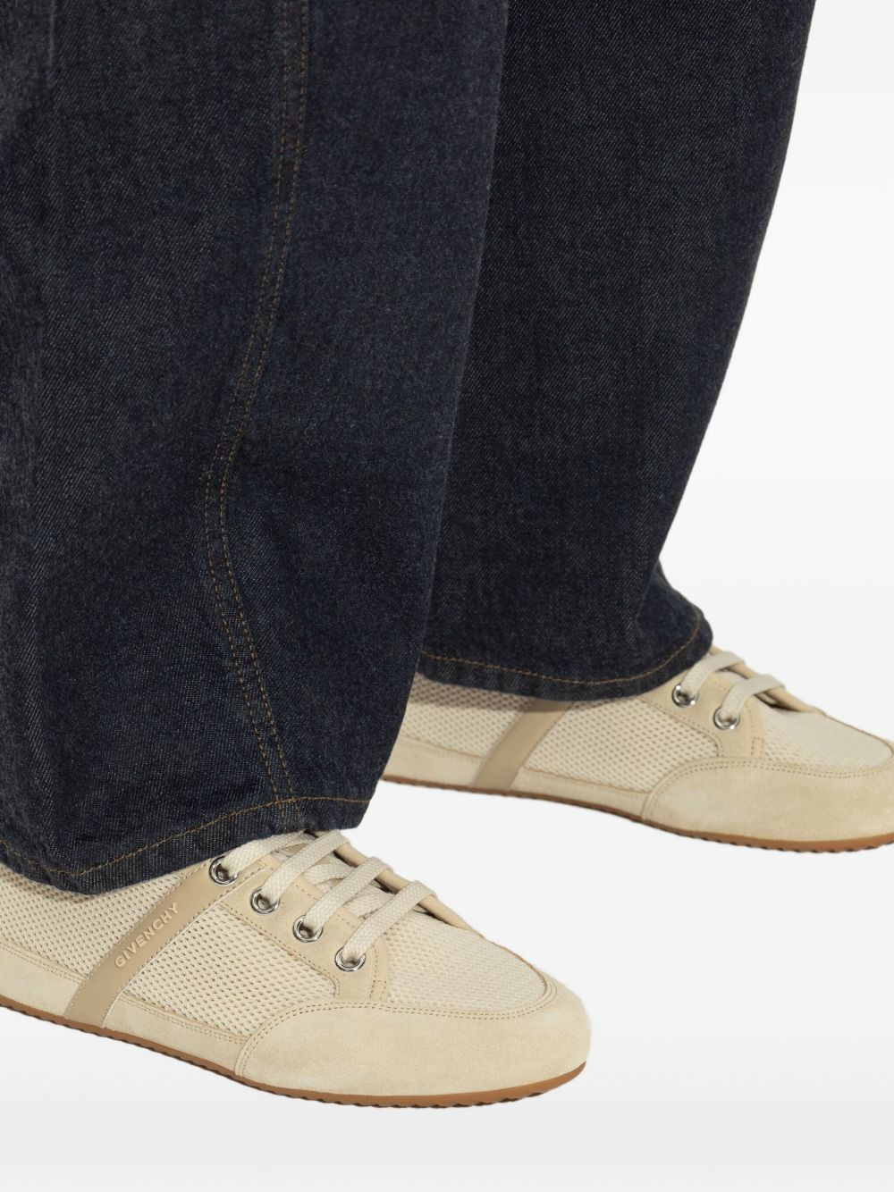 mesh suede sneakers - 5