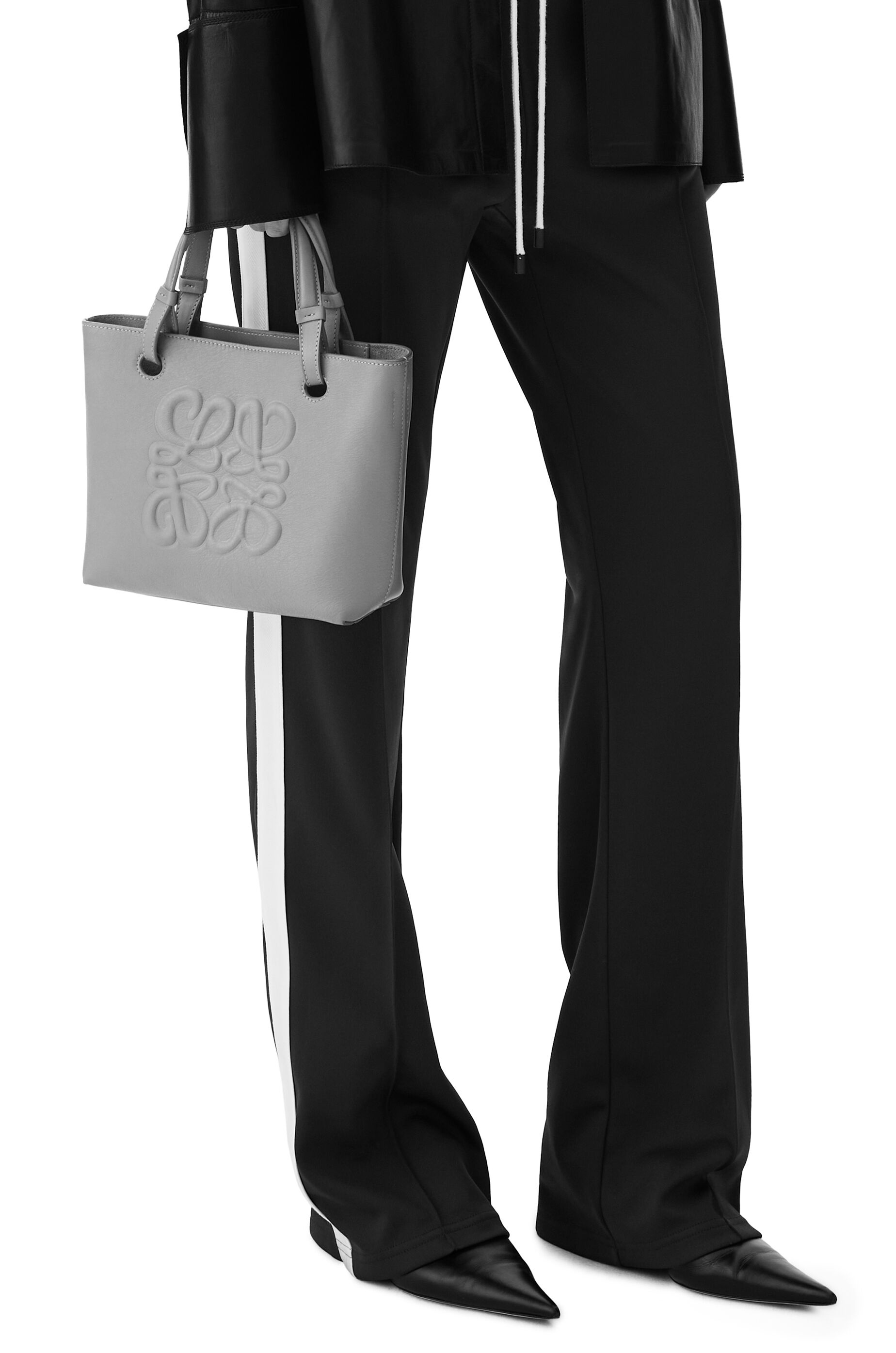 Mini Inflated Anagram Tote in classic calfskin - 2