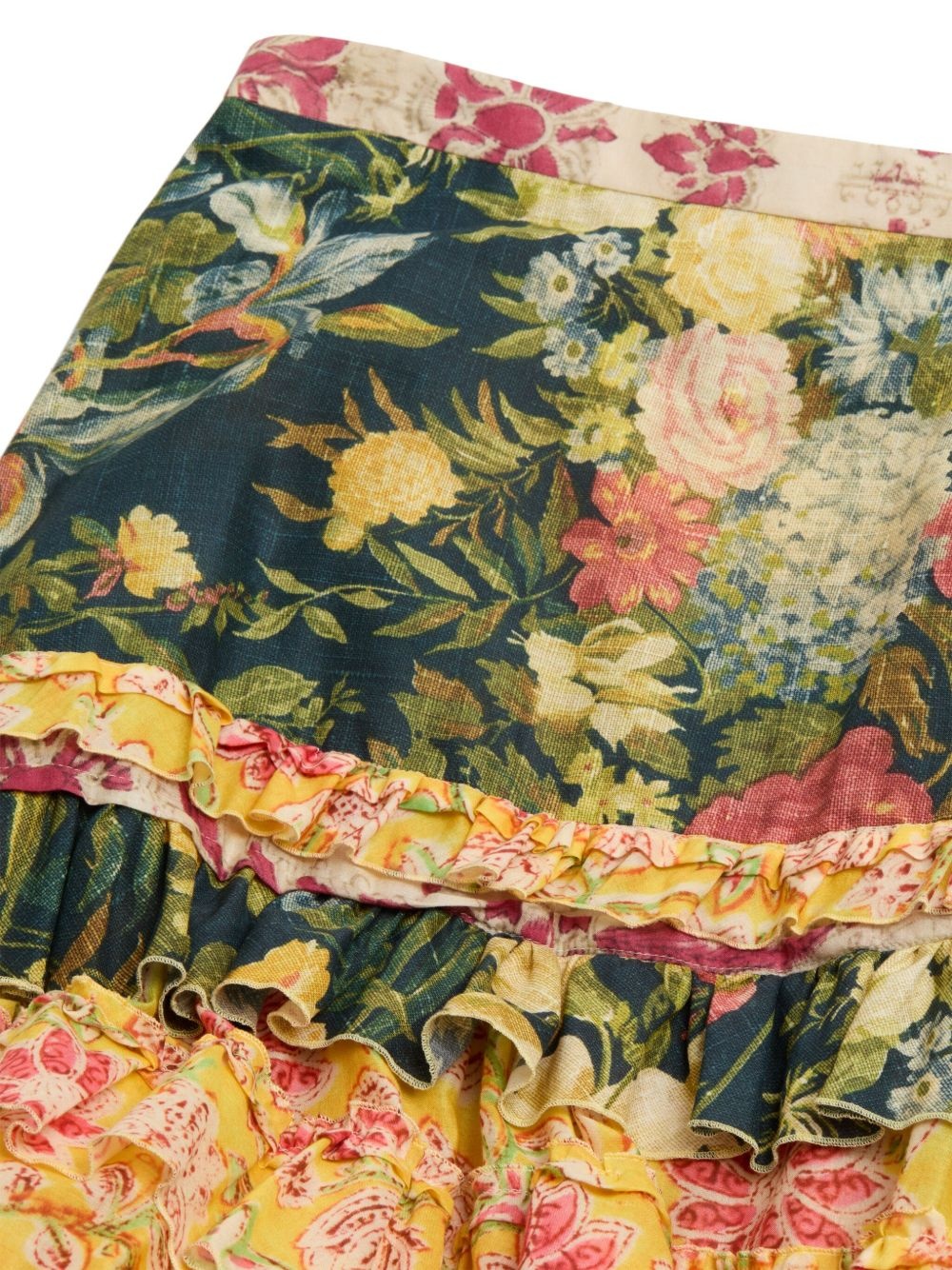 floral-print tiered skirt - 6