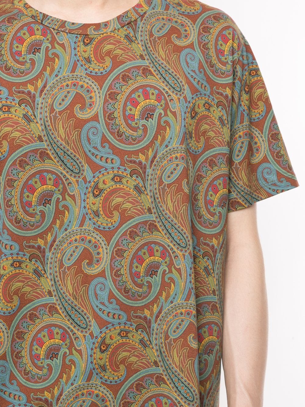 paisley-print cotton T-shirt - 5