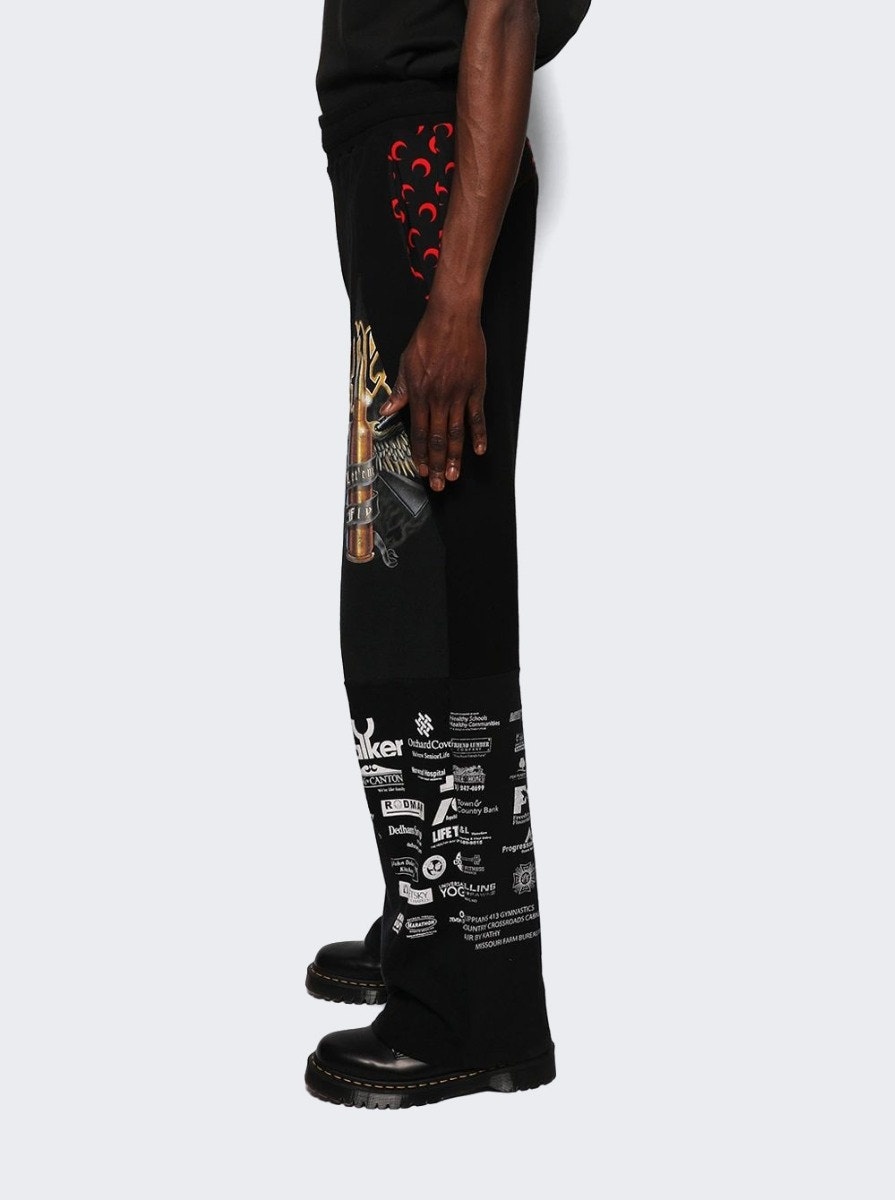 Regenerated Graphic T-shirts Track Pants Black - 4