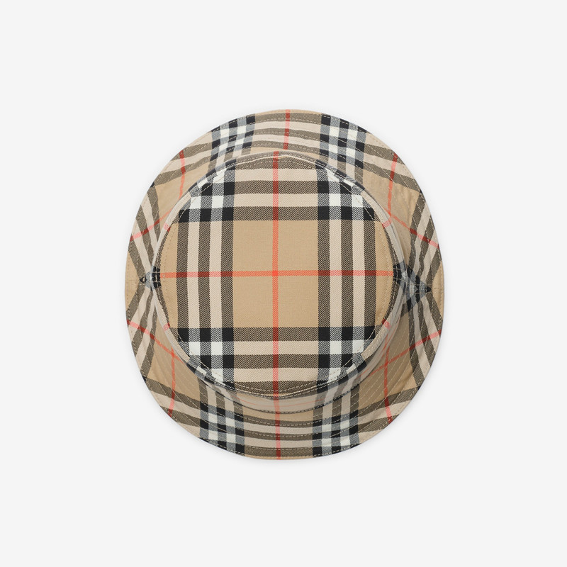 Burberry Check Cotton Bucket Hat outlook