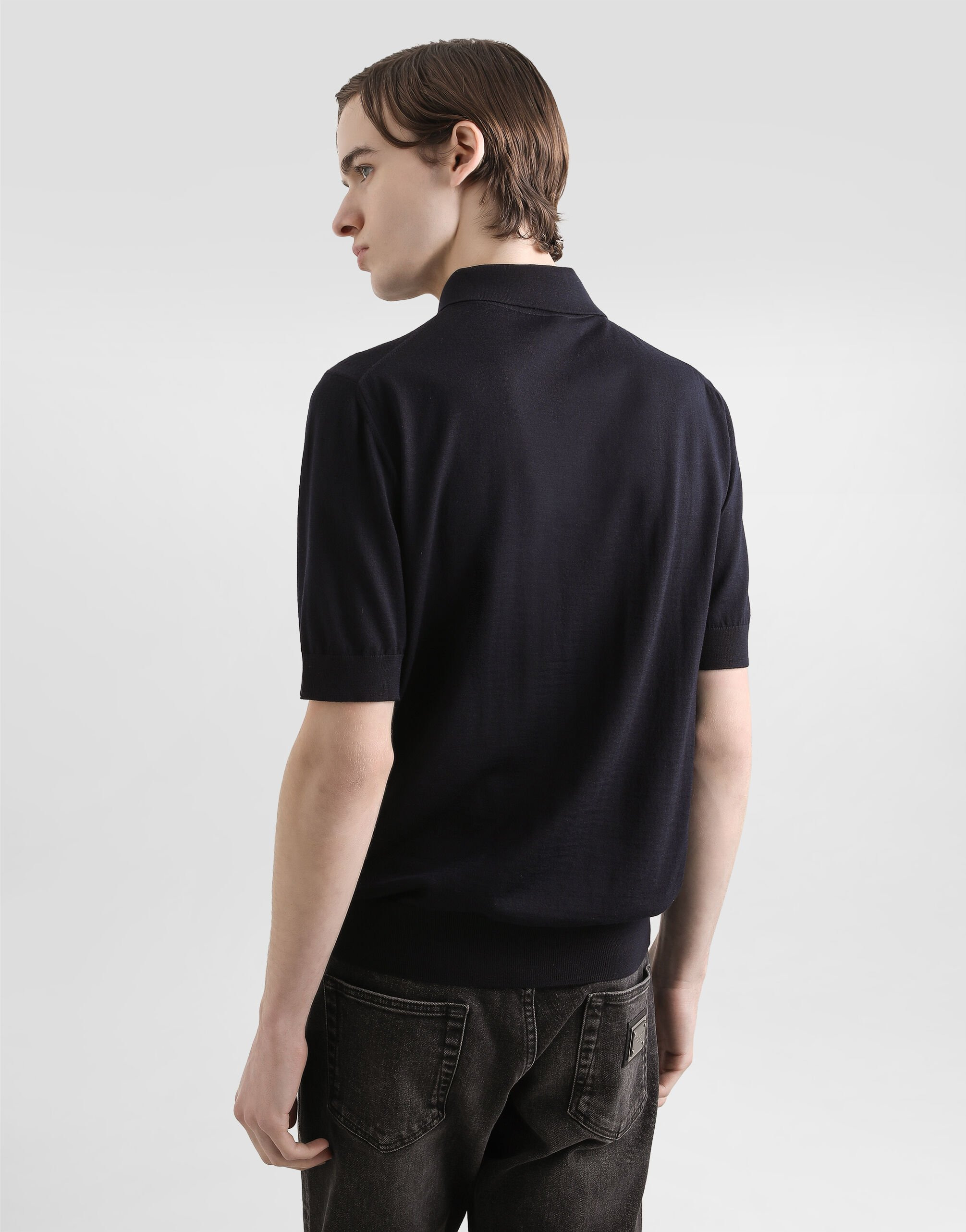 Fine-gauge wool polo shirt - 3