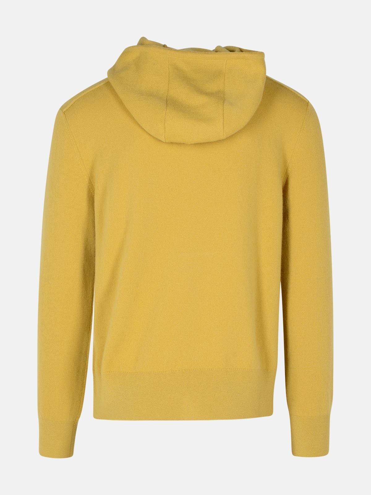 BEIGE WOOL BLEND SWEATSHIRT - 3