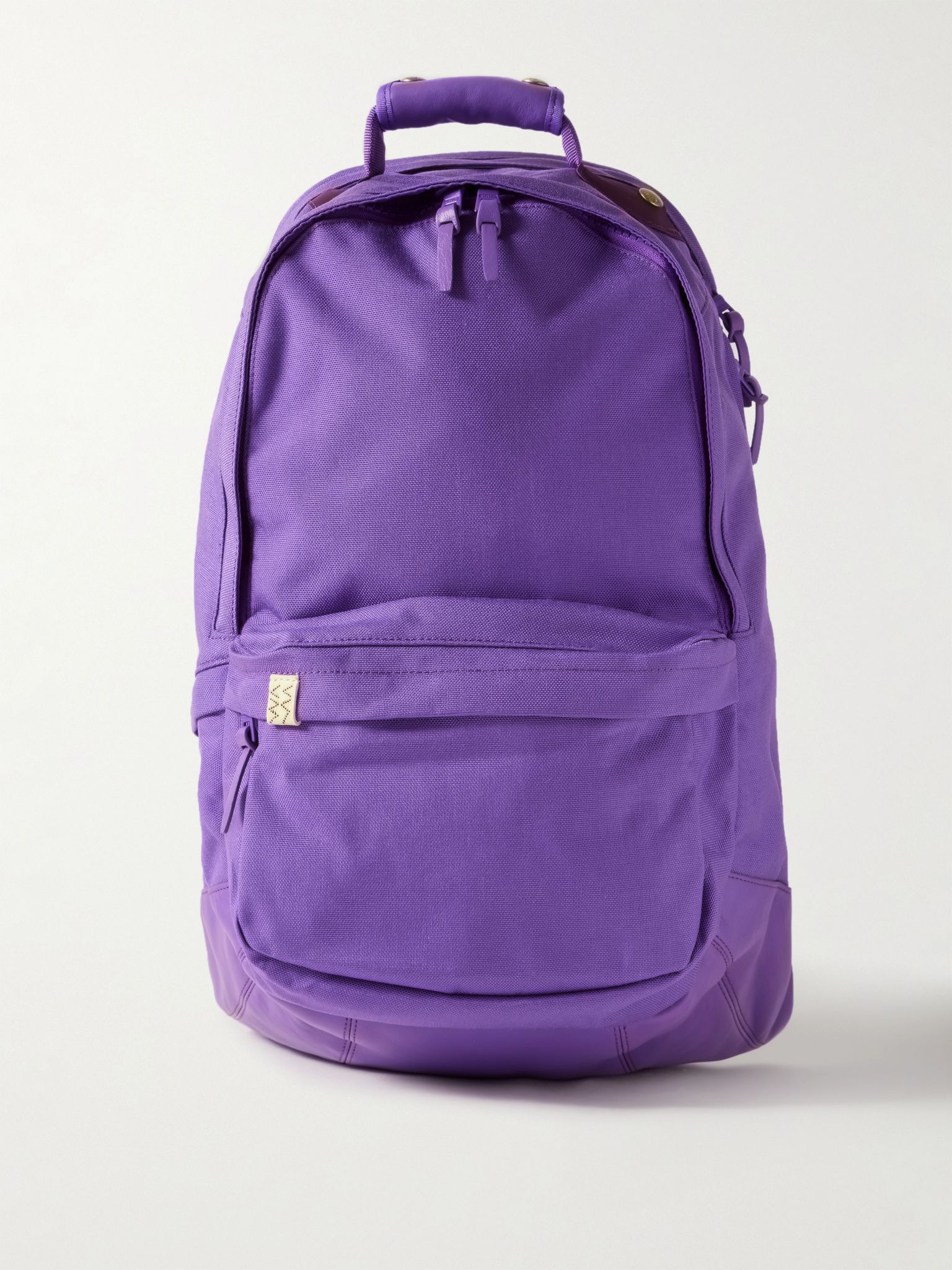 Leather-Trimmed CORDURA® Backpack Purple - 1