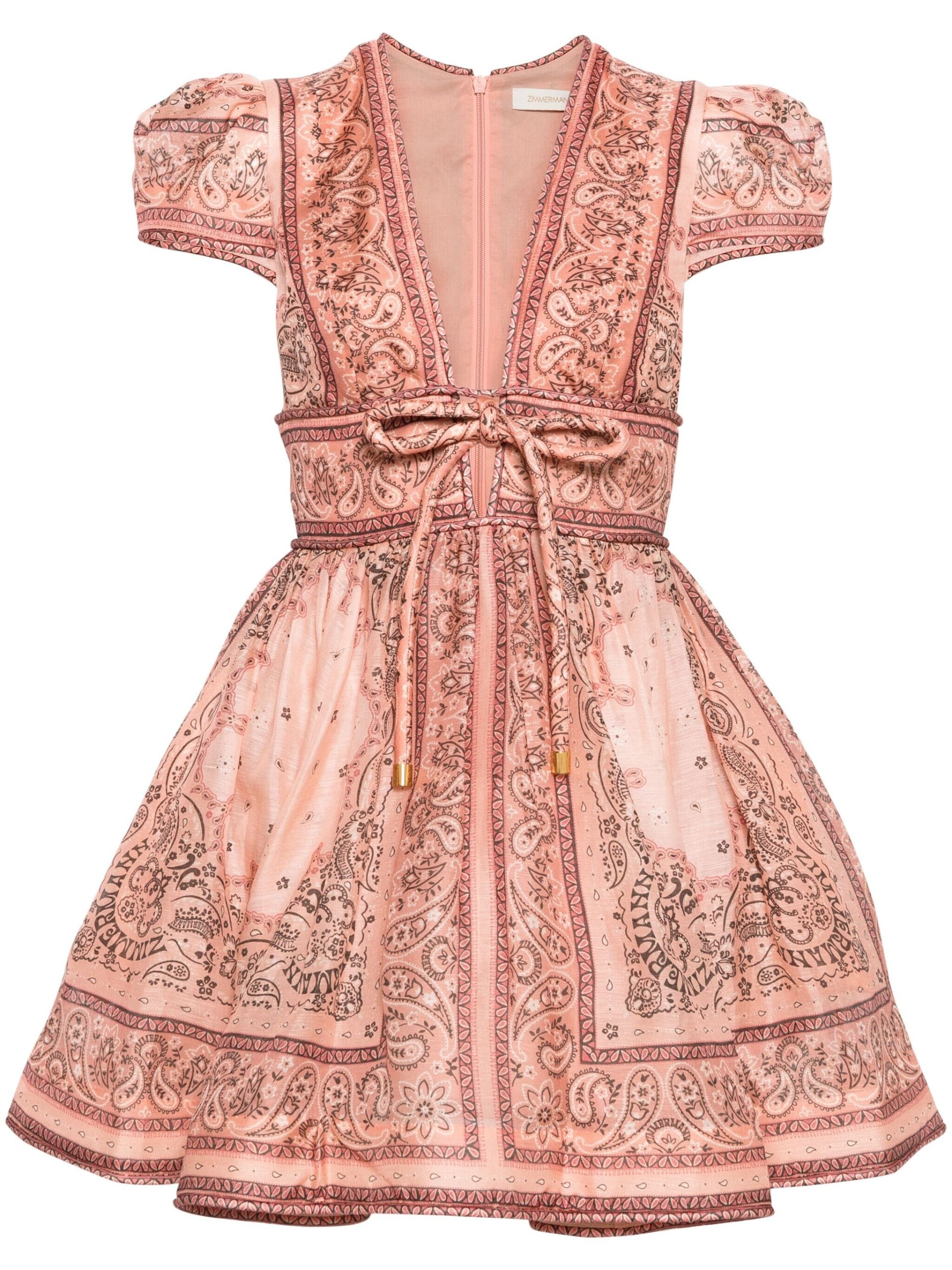 Pink Matchmaker Bandana-Print Dress - 1