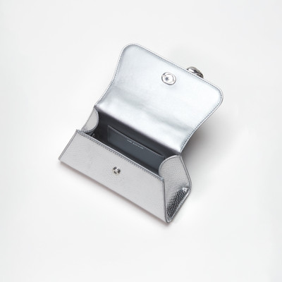 self-portrait Silver Python Diamante Bow Mini Bag outlook