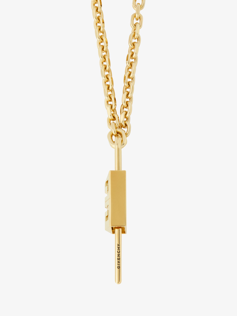 Givenchy SMALL LOCK NECKLACE IN METAL outlook