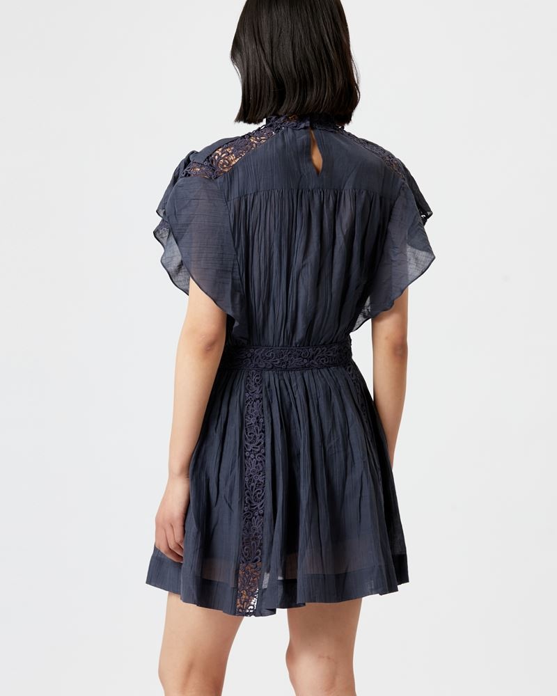 GISELE LACY COTTON MINI DRESS - 5