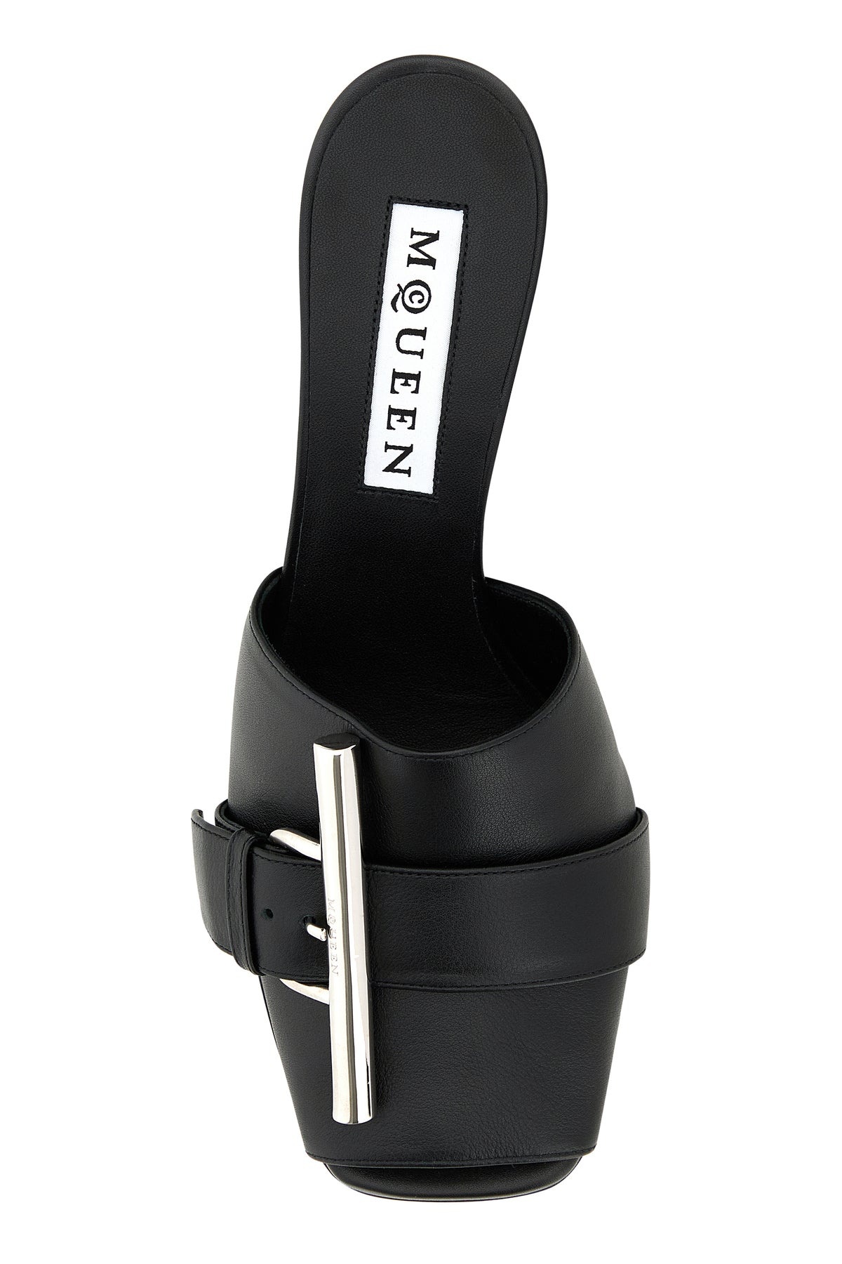 Black leather mules - 4