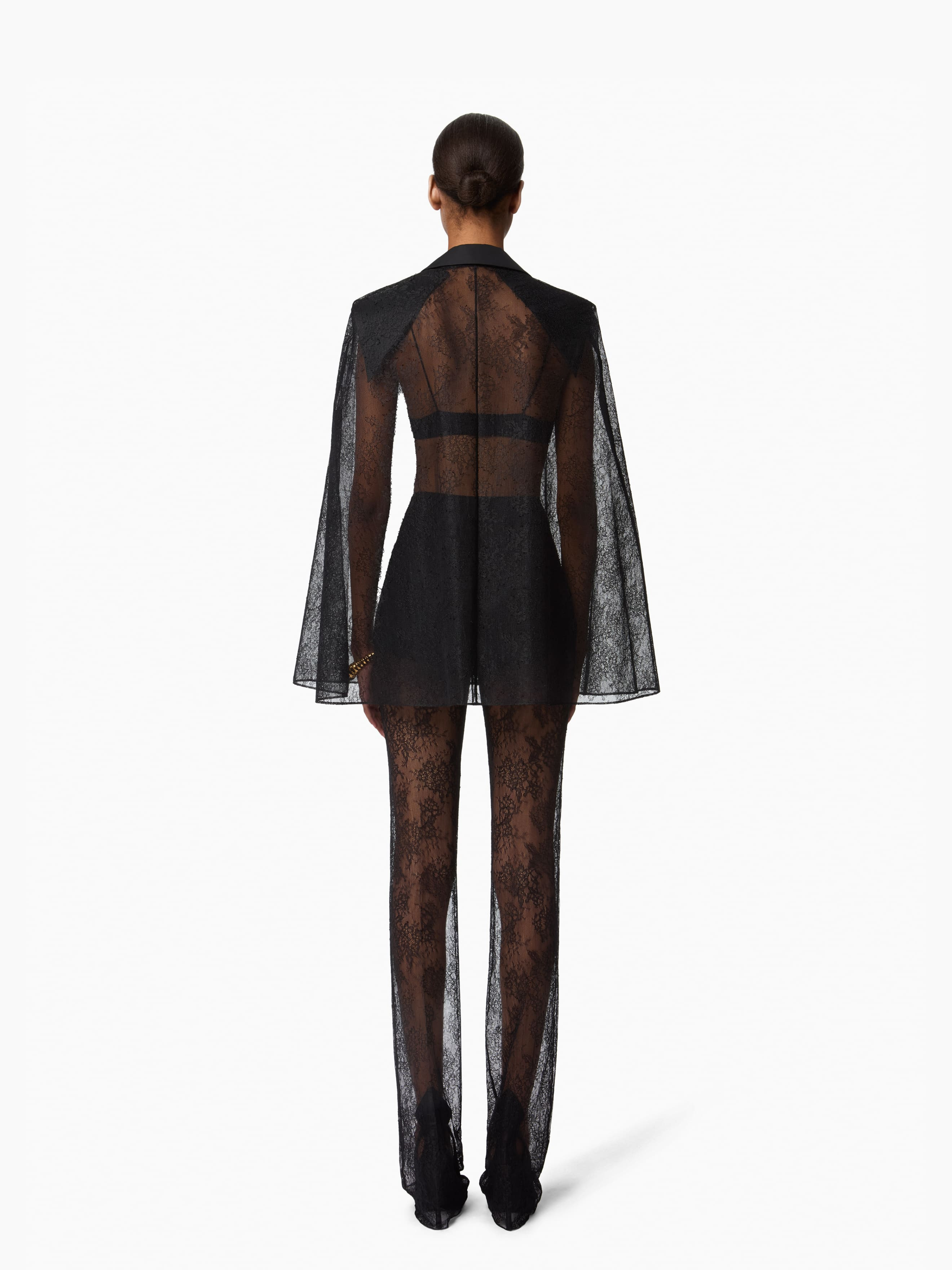Lace Blazer-Inspired Cape - 4