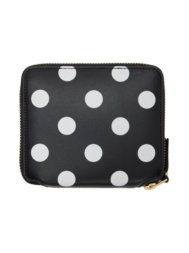 Comme Des Garçons Black Dots Zip Wallet outlook