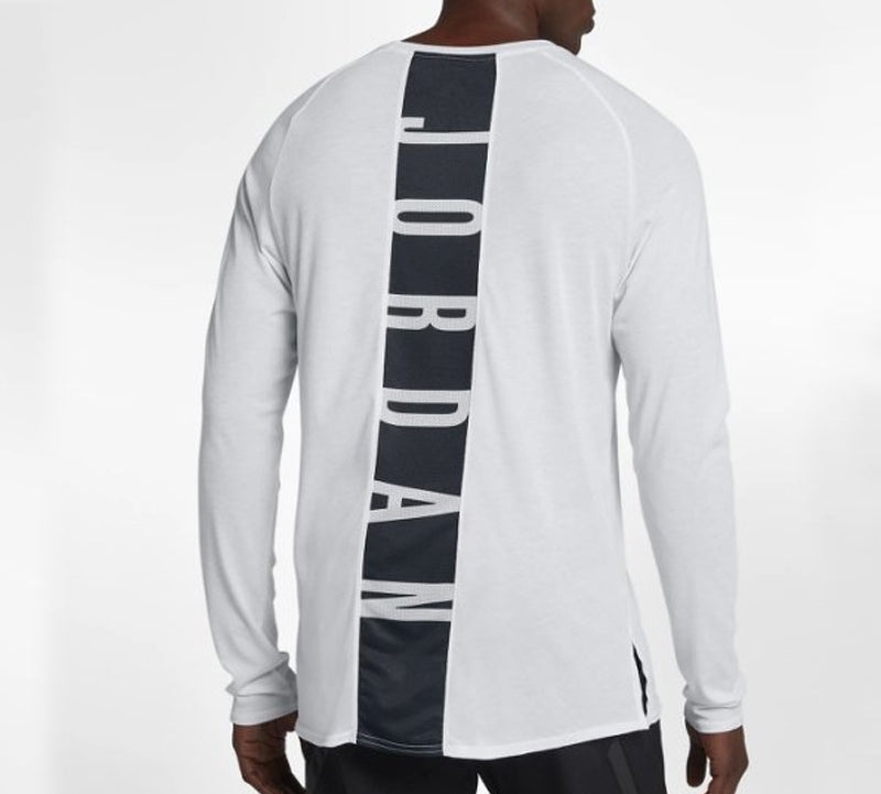 Air Jordan 23 Alpha Dri-Fit Back Printing Long Sleeves White 926437-100 - 5