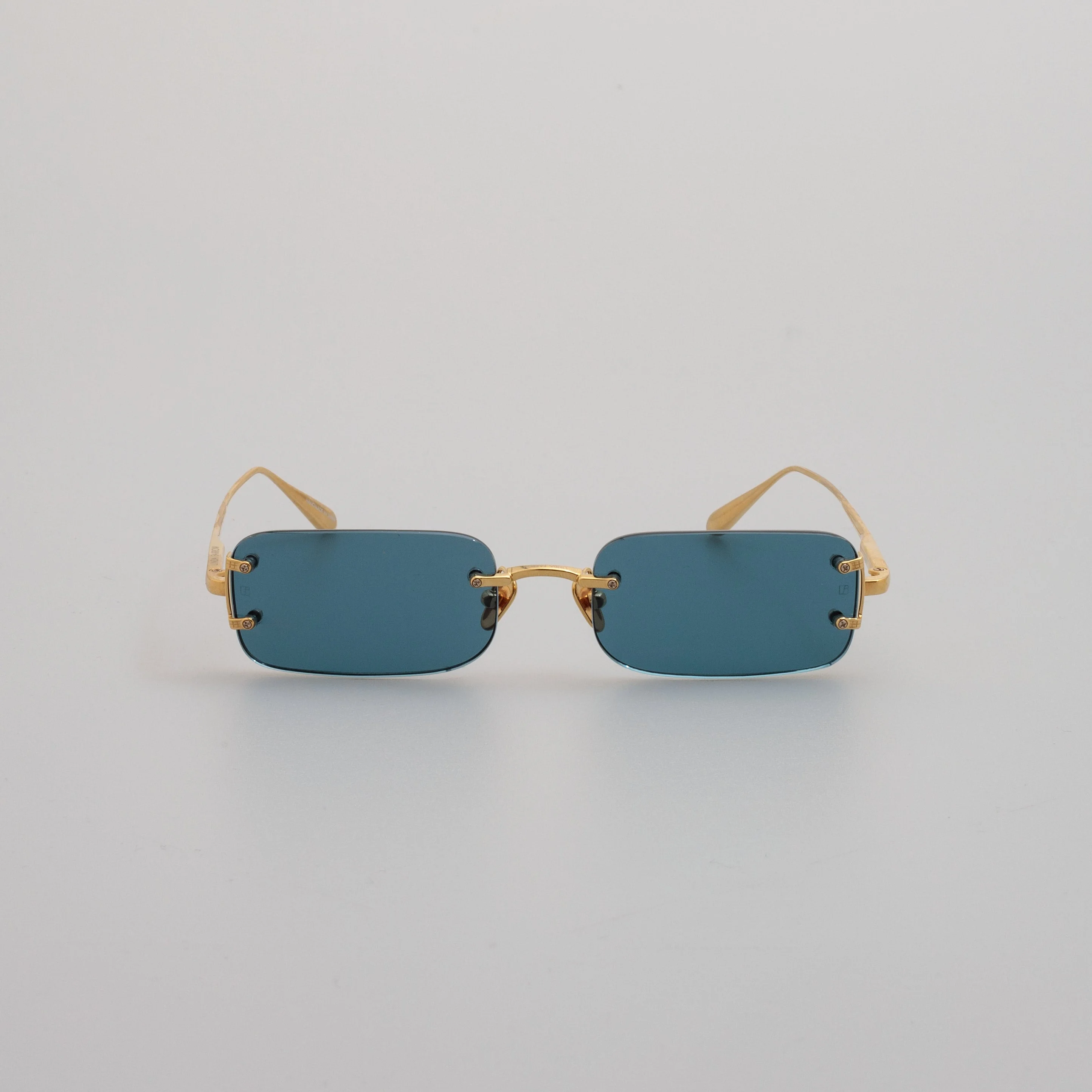 Men's Taylor Rectangular Sunglasses in Aqua - 1