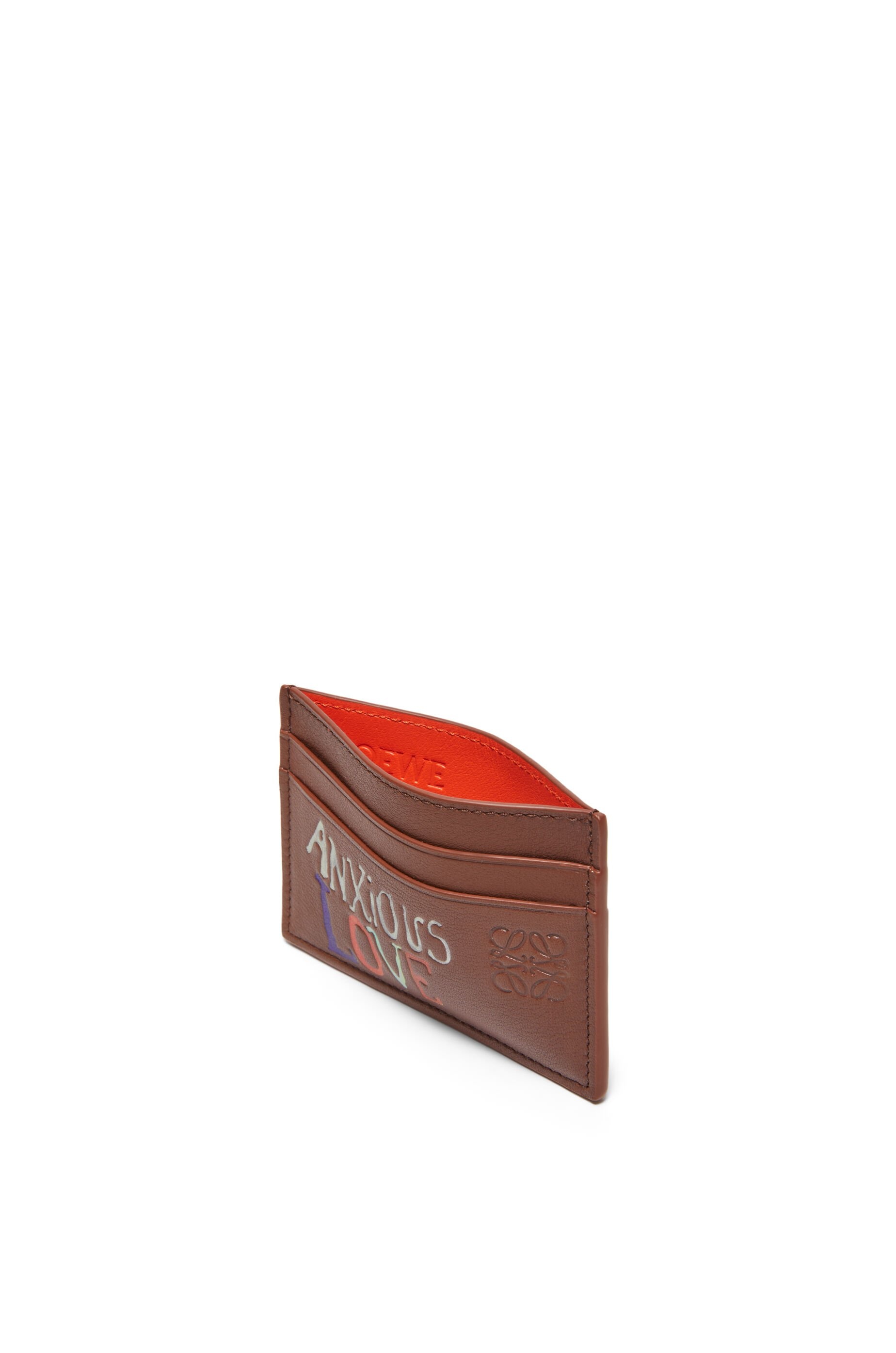 Anxious Love plain cardholder in classic calfskin - 3
