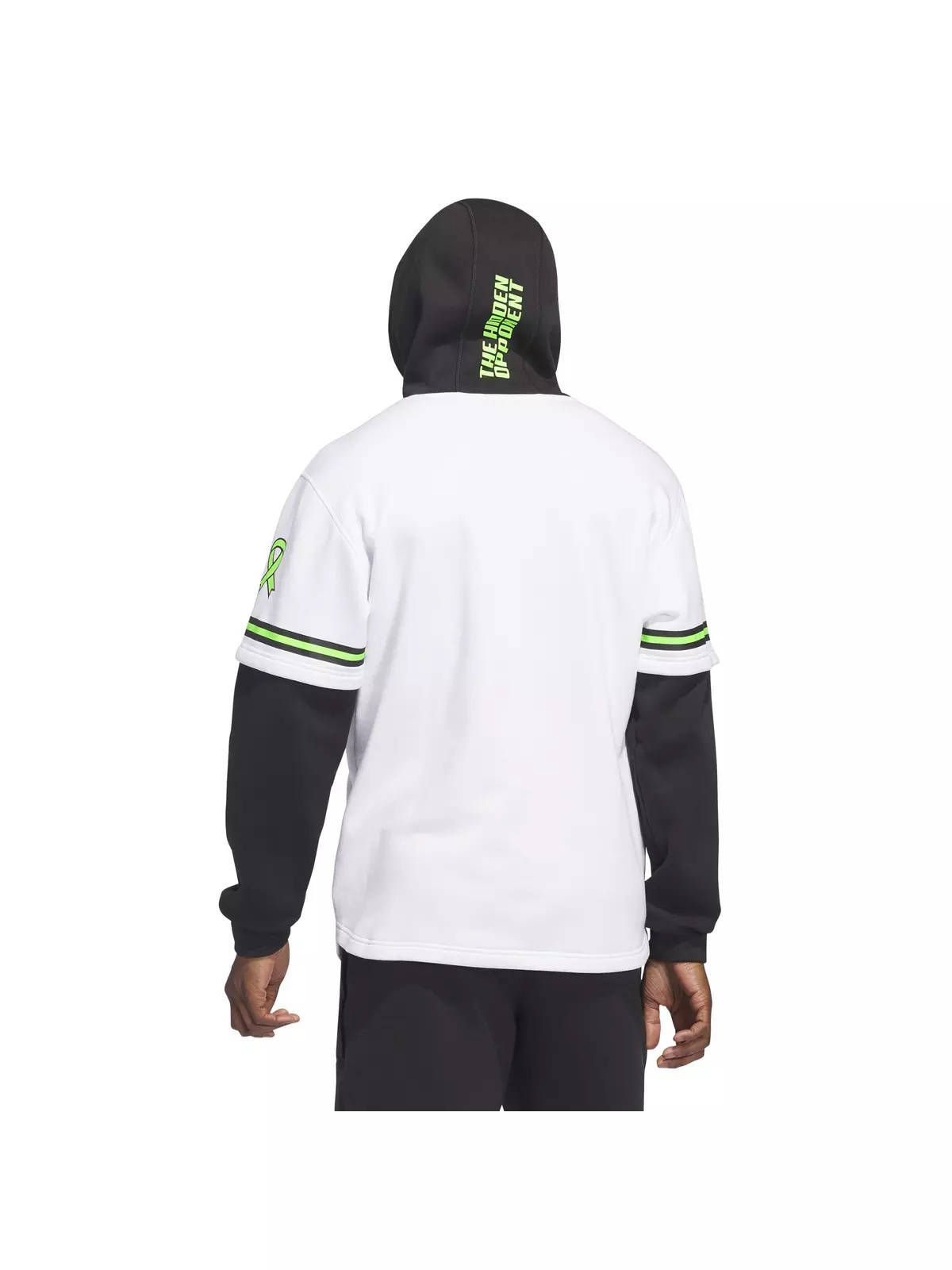 Men's Mental Health Awareness Hooded Jersey-White - 2