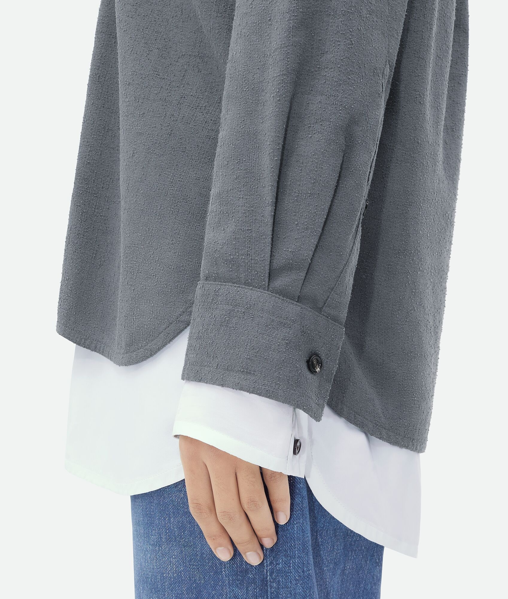 Relaxed Fit Double Layer Cotton Shirt - 5