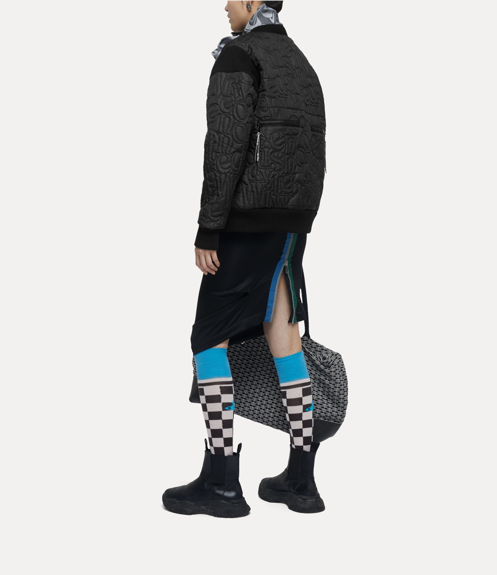 STRIPPED CYCLIST BOMBER - 6