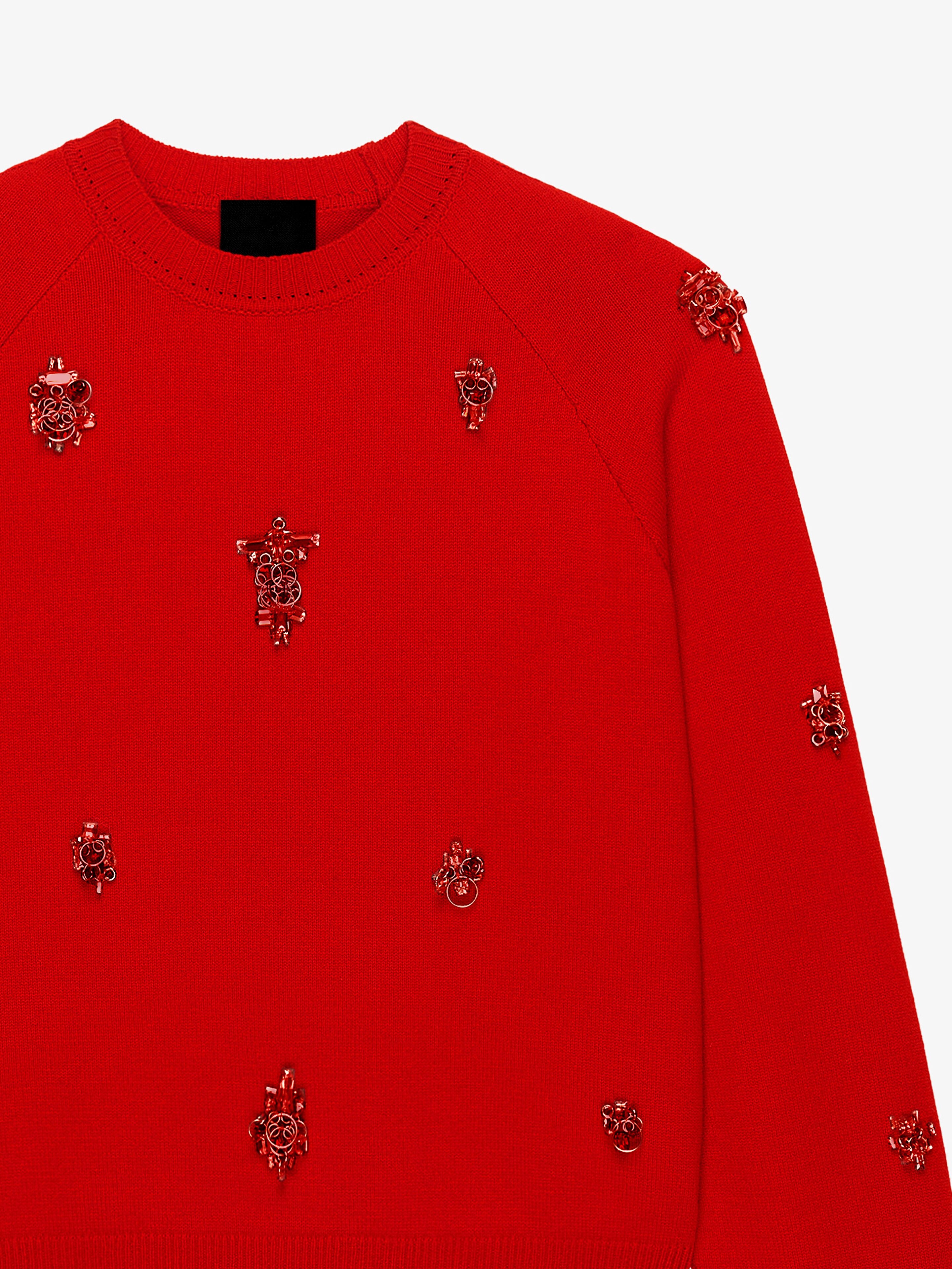 SWEATER IN WOOL AND CASHMERE WITH METALLIC EMBROIDERIES - 5