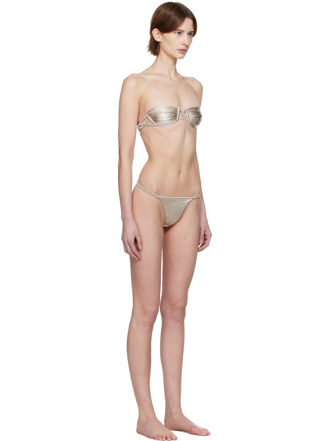 Silver Astoria Chain Bikini - 2