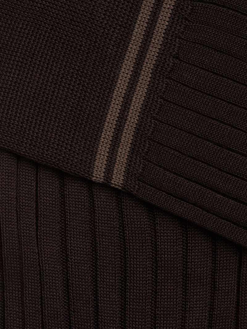 ZEGNA BROWN COTTON SOCKS outlook