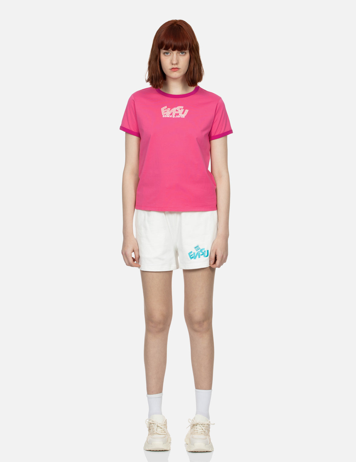 LOGO AND TAKOYAKI DARUMA PRINT REGULAR FIT RINGER T-SHIRT - 6