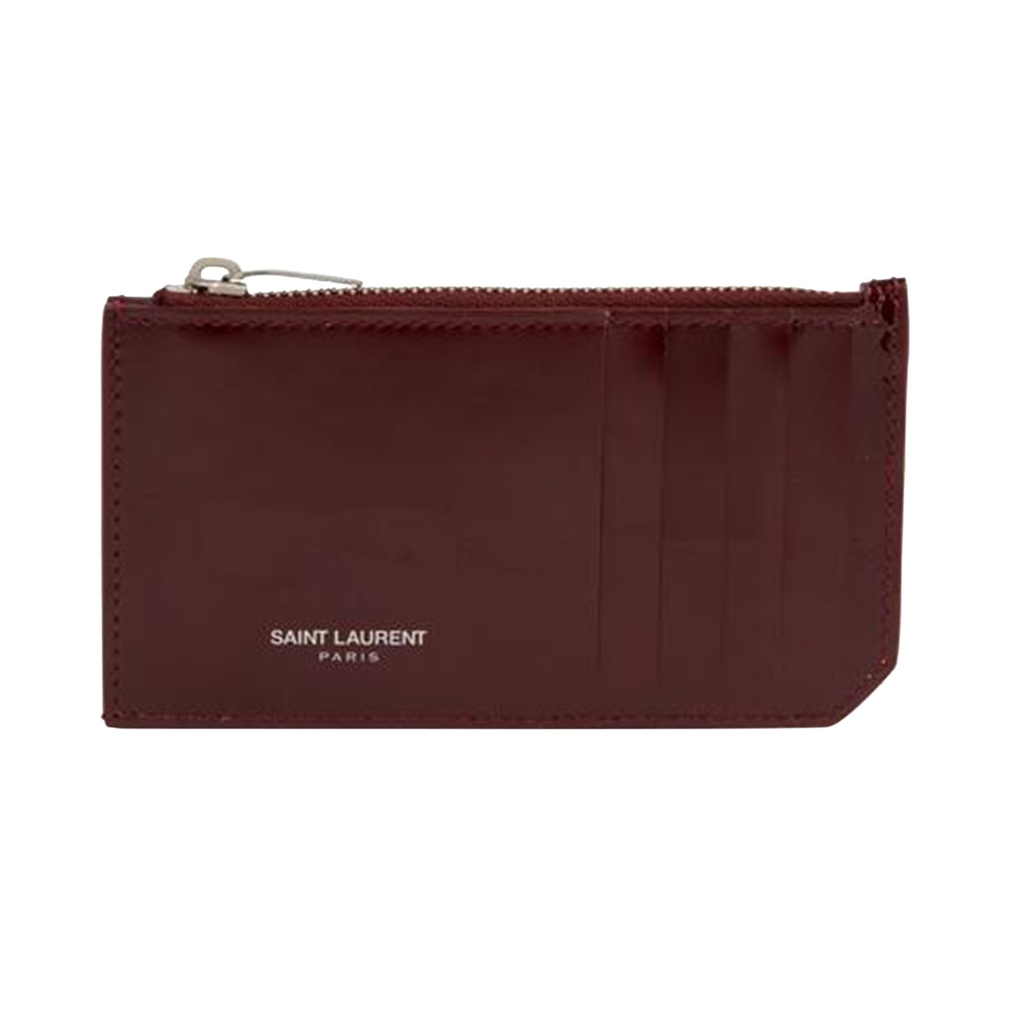 Saint Laurent Zip Wallet 'Bordeaux' - 1
